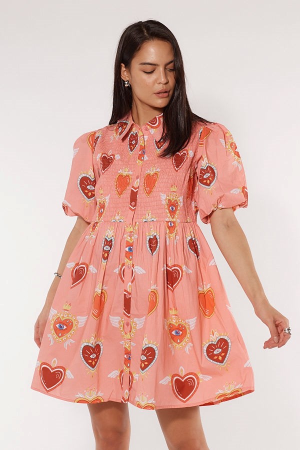 Cowgirl Surfer Bettina Dress Blush