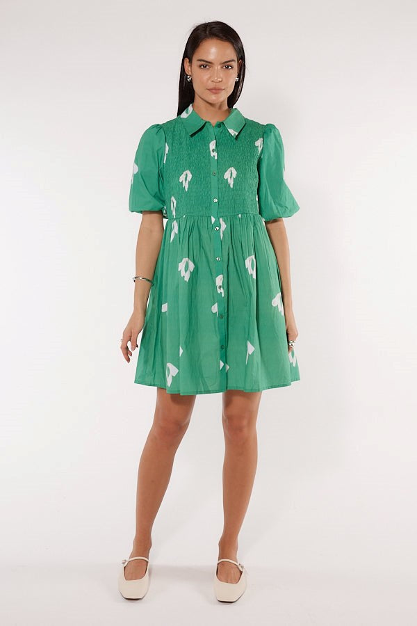 Cowgirl Surfer Bou Dress Emerald