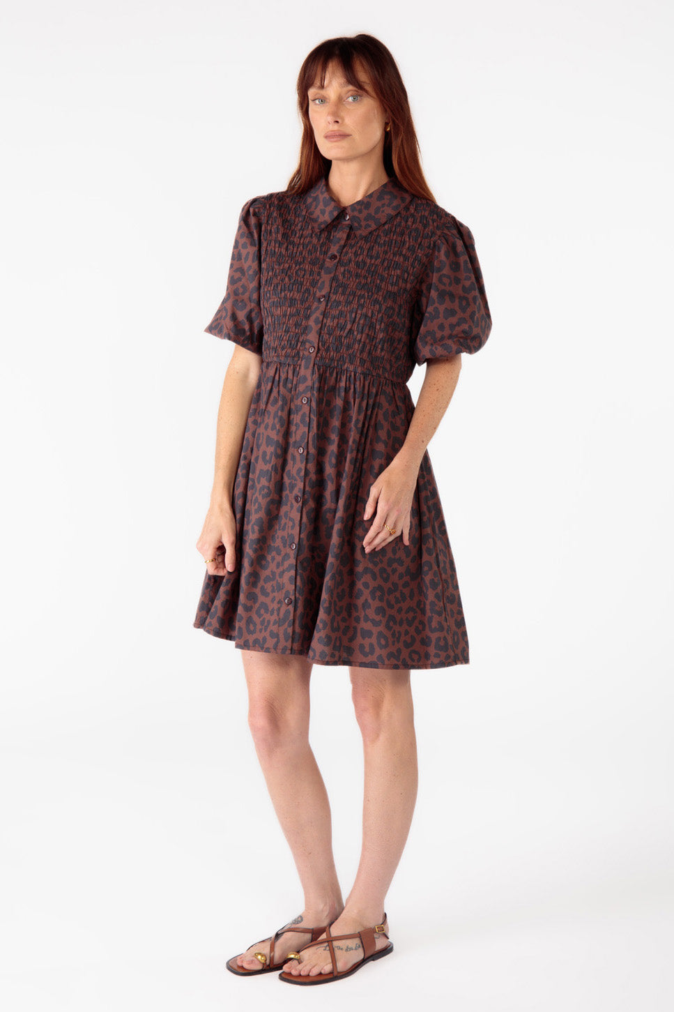 Leo Shirred Dress