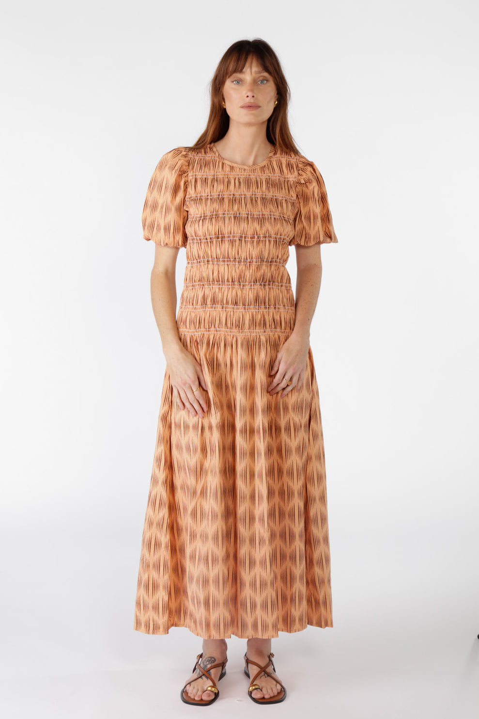 Mano Shirred Maxi Chocolate