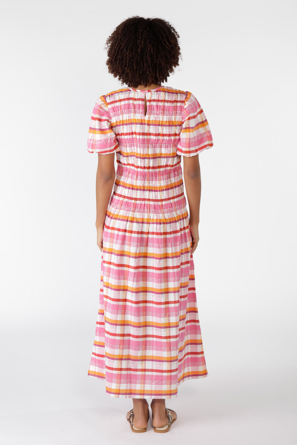 Flos Shirred Maxi Pink