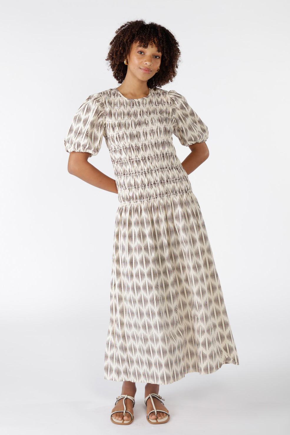 Mano Shirred Maxi Cream