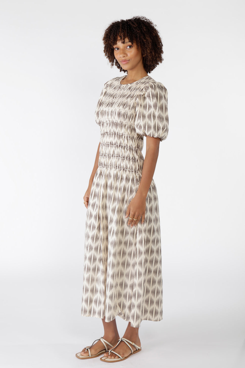 Mano Shirred Maxi Cream