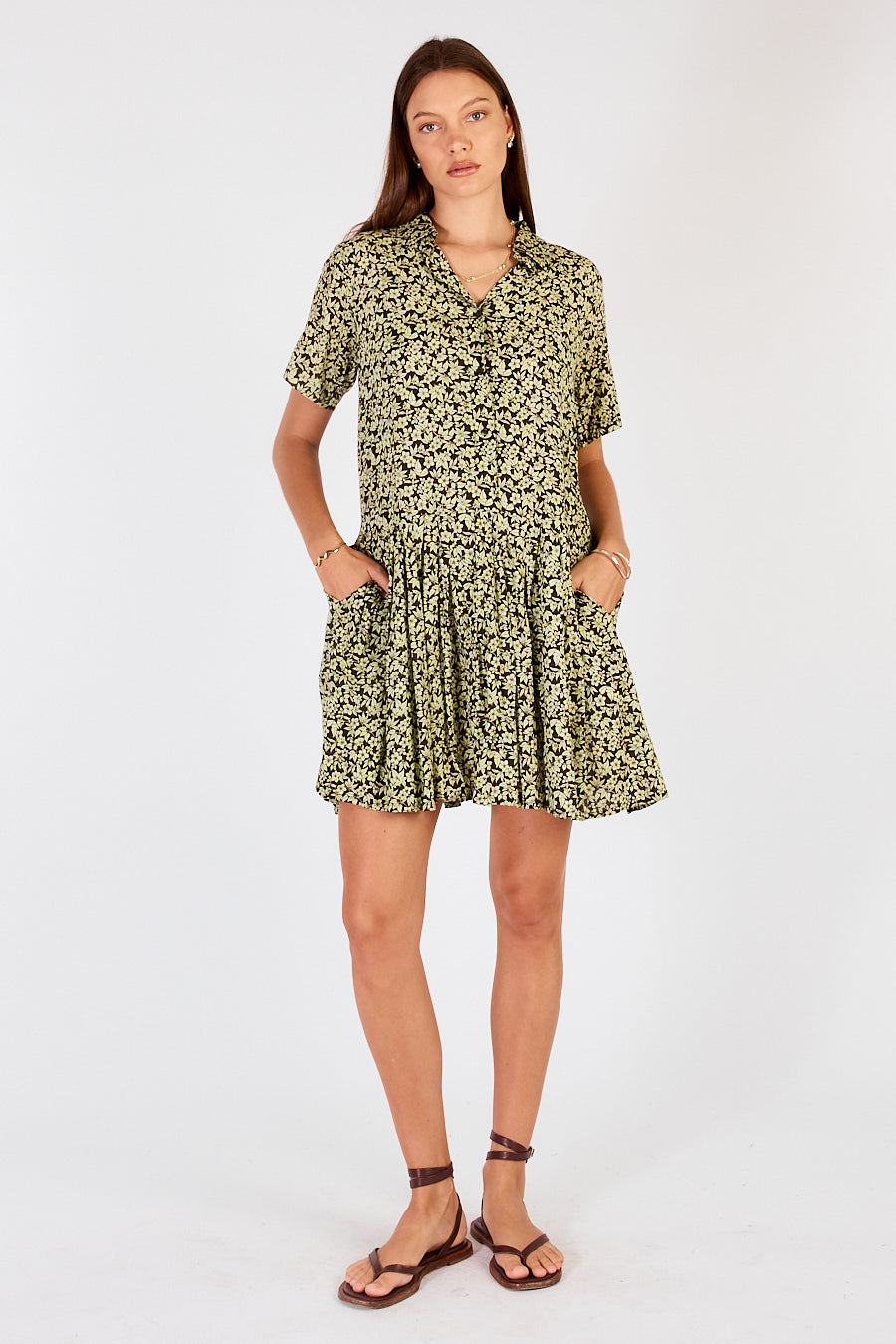 Gardem Pleated Mini Green