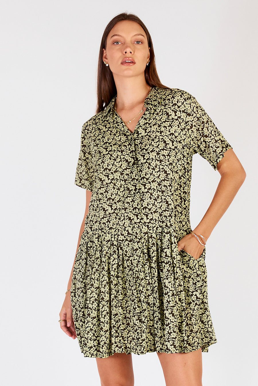 Gardem Pleated Mini Green