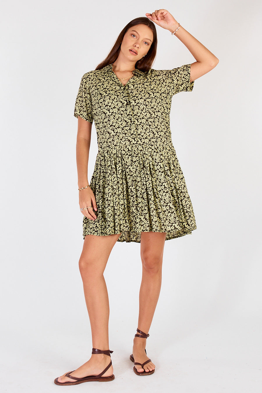 Gardem Pleated Mini Green
