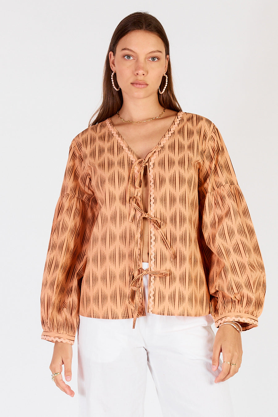 Mano Tie Shirt Chocolate