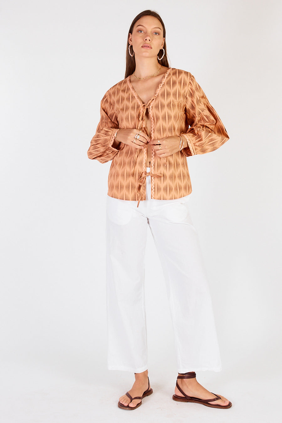Mano Tie Shirt Chocolate