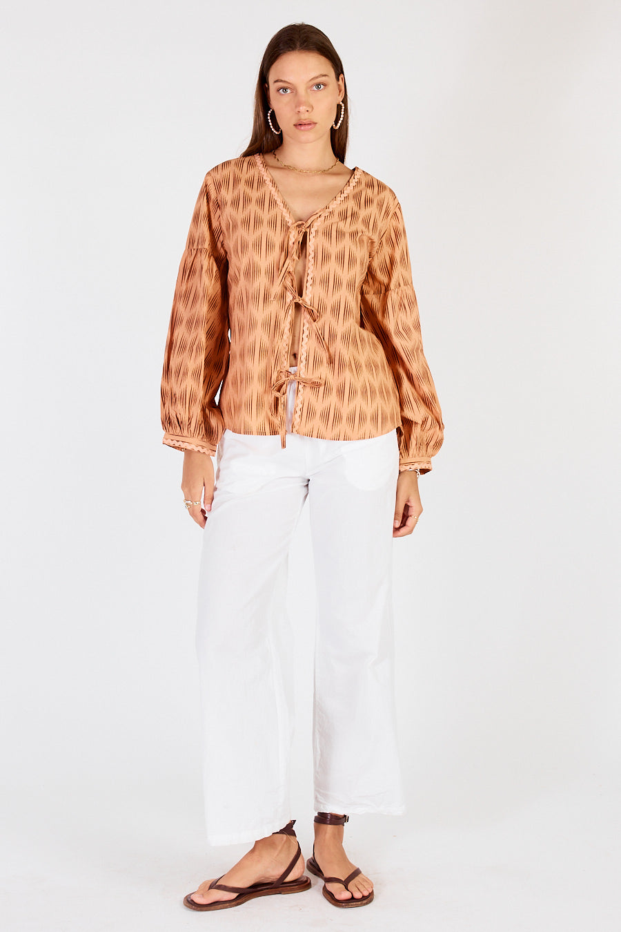 Mano Tie Shirt Chocolate
