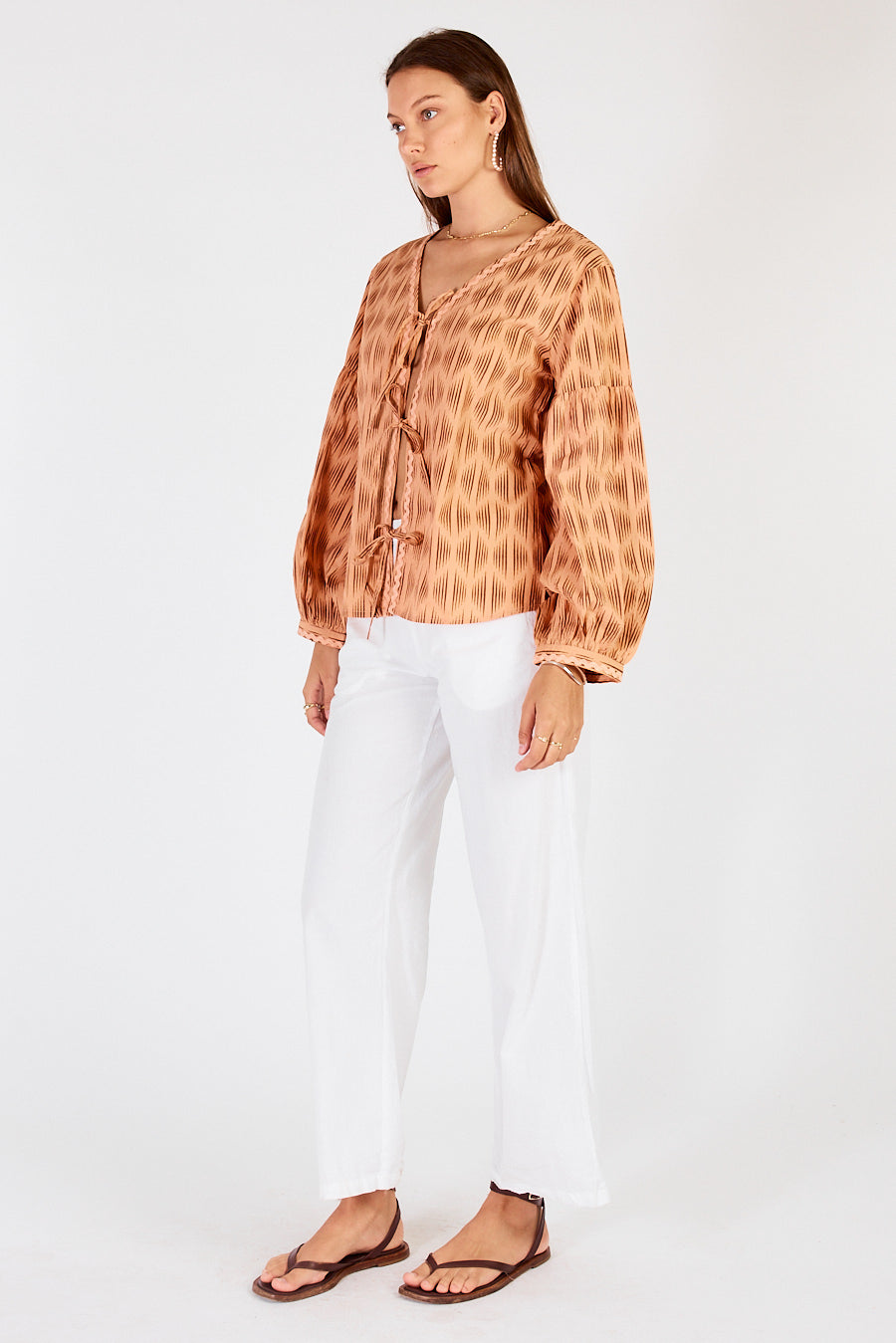 Mano Tie Shirt Chocolate