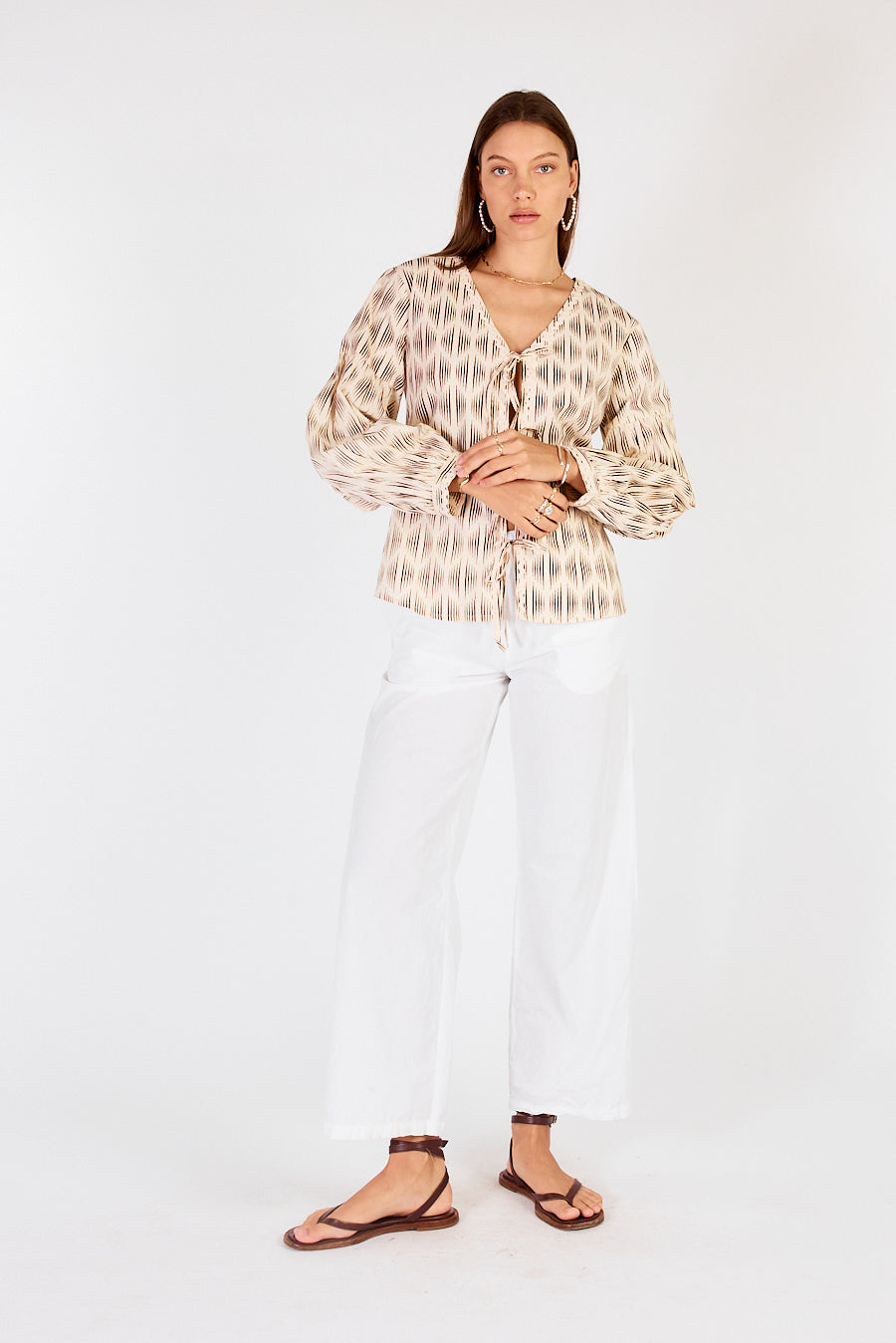 Mano Tie Shirt Cream