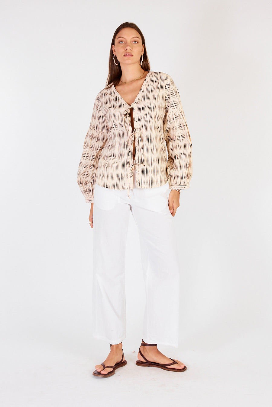 Mano Tie Shirt Cream