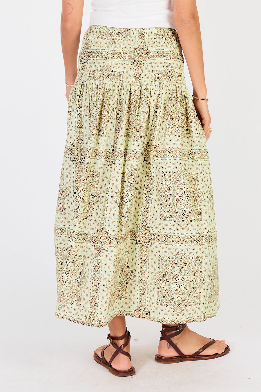 Nudo Shirred Skirt Mint