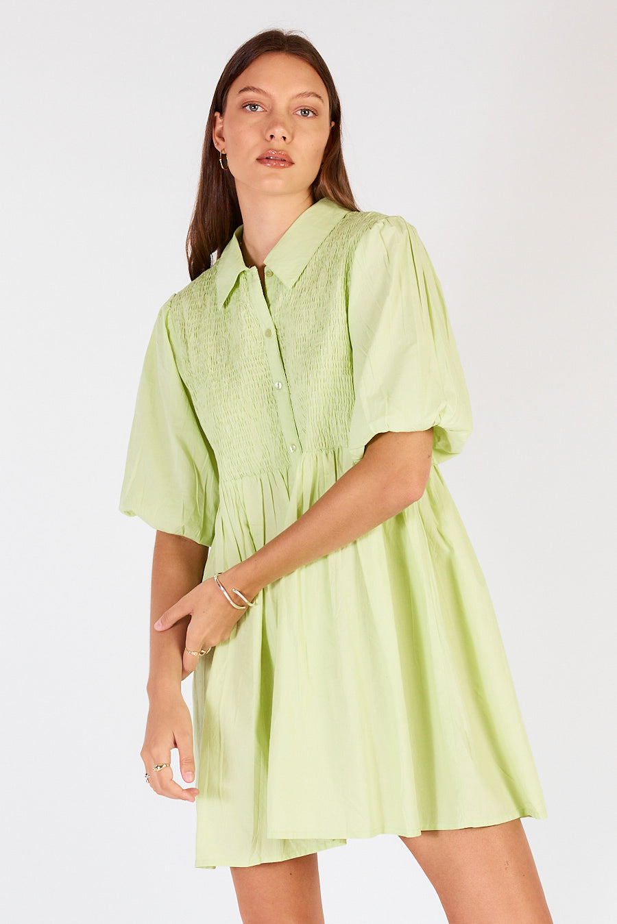 Pyke Shirred Mini Mint