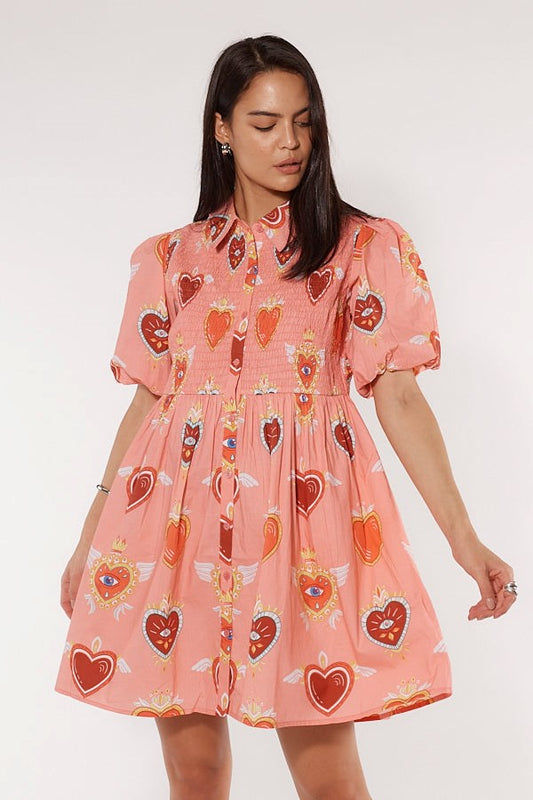 Cowgirl Surfer Bettina Dress Blush