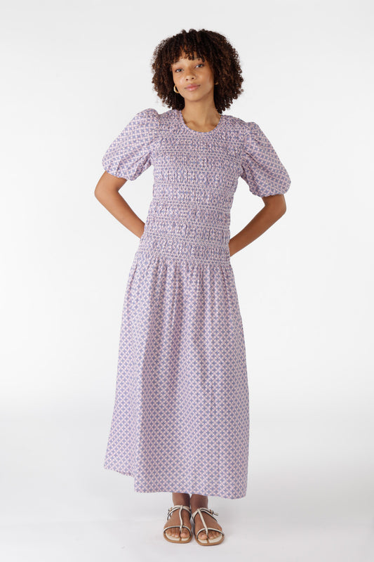 Aava Shirred Dress Musk