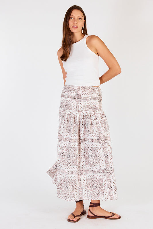 Nudo Shirred Skirt Cream